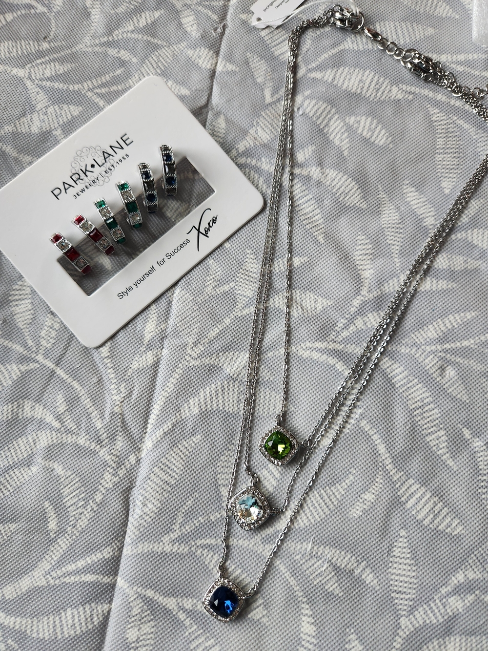 Park Lane dazzle set cuff earrings and 3 in 1 necklaces